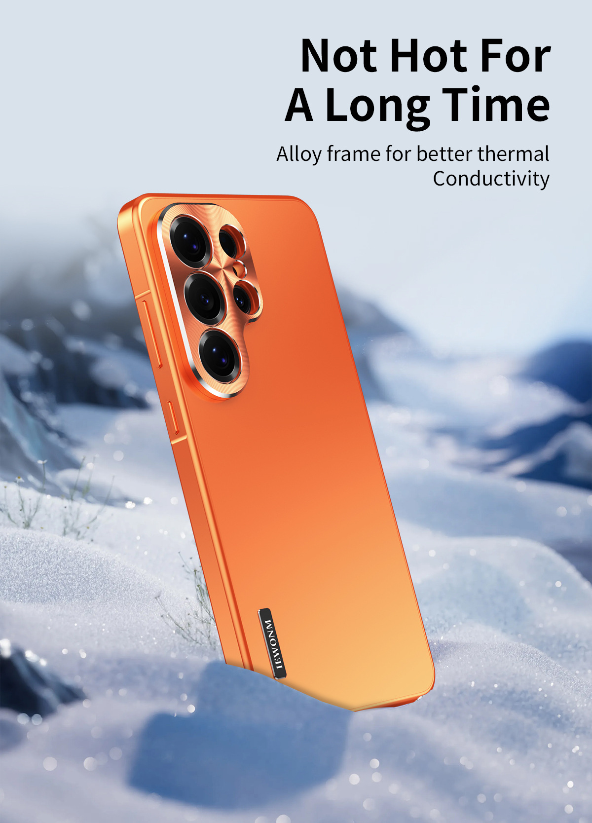 Compatible with Samsung S26 Ultra phone case, S25 Plus magnetic alloy frame, S24U full-coverage drop-proof protective case