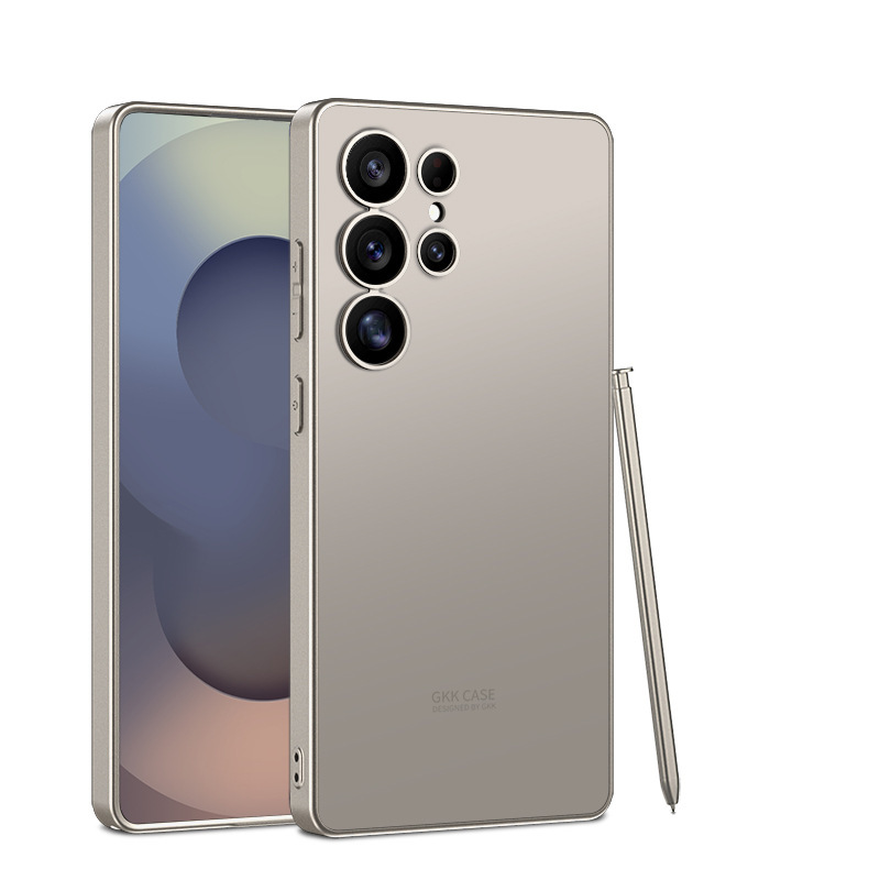 Compatible with Samsung S26 Ultra and S25 Ultra phone cases. Features include a soft-touch AG finish, fingerprint resistance, ultra-thin design, and full coverage for shock protection.