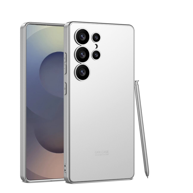 Compatible with Samsung S26 Ultra and S25 Ultra phone cases. Features include a soft-touch AG finish, fingerprint resistance, ultra-thin design, and full coverage for shock protection.