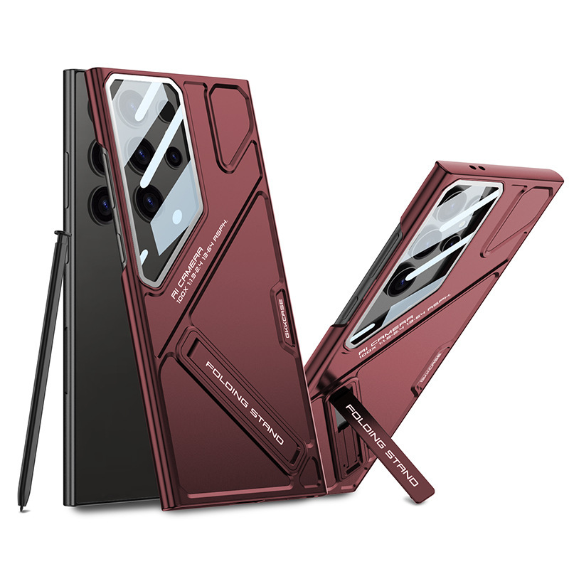 Compatible with Samsung S26 Ultra phone case, adjustable stand, 25/24U lens, full coverage, shockproof, ultra-thin protective case