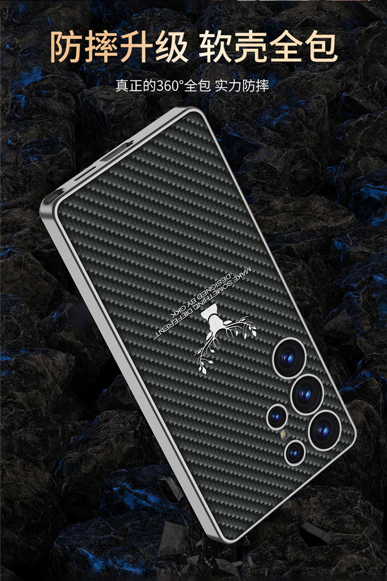 Compatible with Samsung S26 Ultra phone case S25/24U reindeer electroplated vegan leather new full-coverage drop-proof protective case