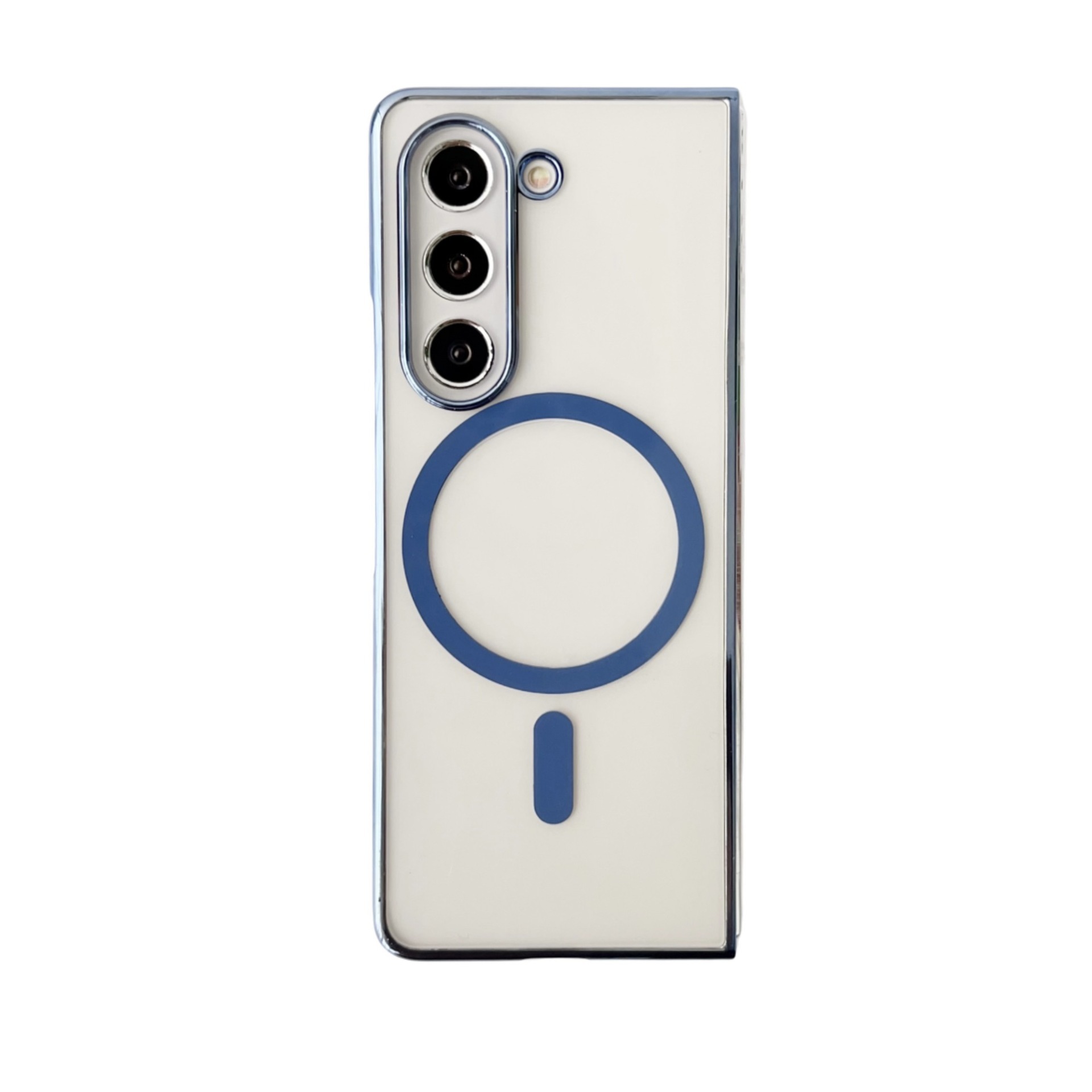 Compatible with Samsung Z Fold 8/7 phone case 6/5 wireless charging magnetic 4/3 transparent electroplated Flip 8/7 protective case