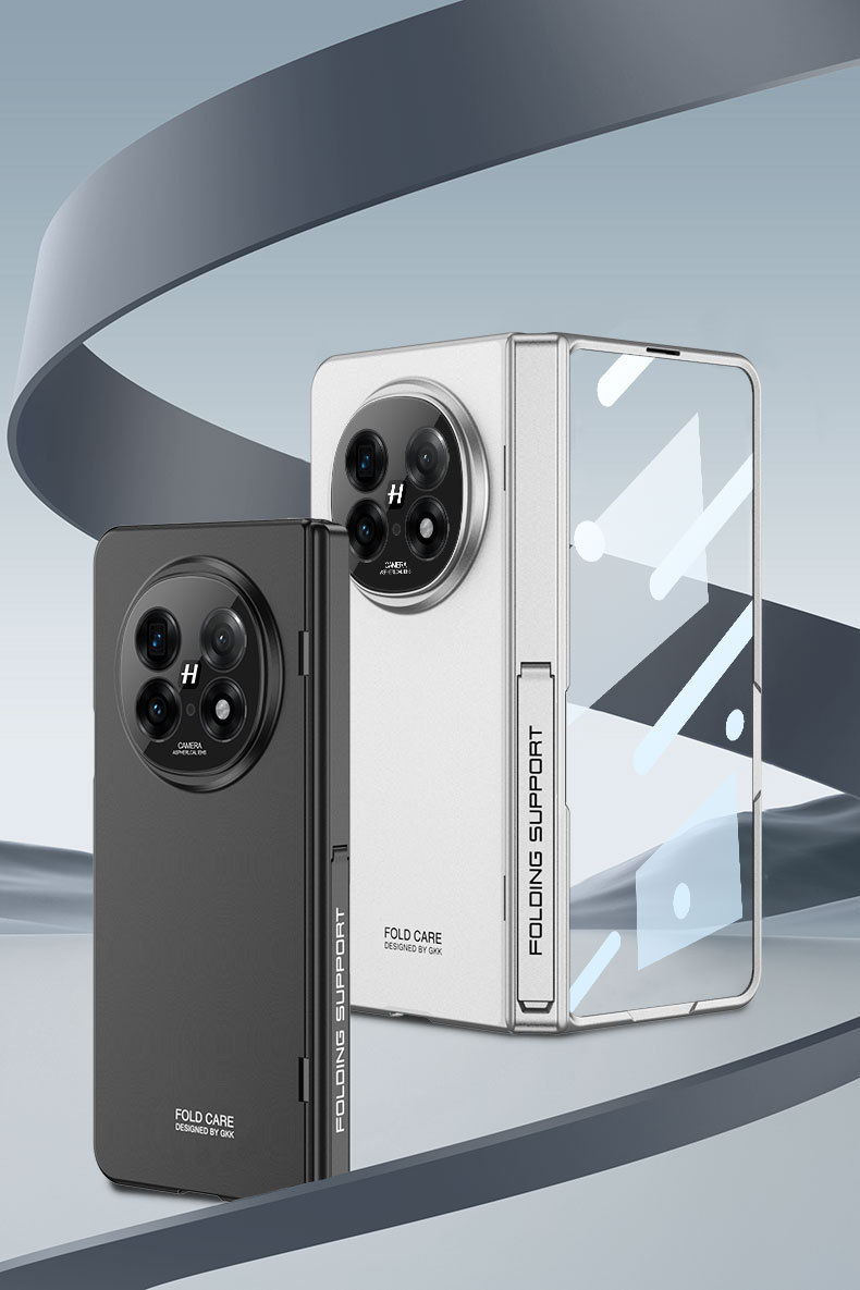 Compatible with OPPO Find N5 phone case, built-in magnetic hinge stand, privacy case, and full-coverage protective case with fine holes.