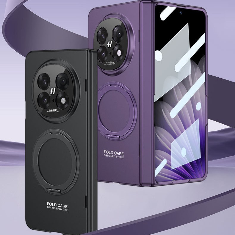Compatible with OPPO Find N5 phone case, magnetic rotating stand, privacy case, hinge, full-coverage folding protective case