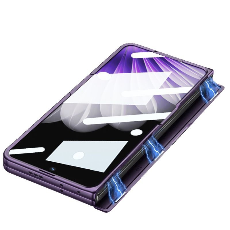Compatible with OPPO Find N5 phone case, magnetic rotating stand, privacy case, hinge, full-coverage folding protective case