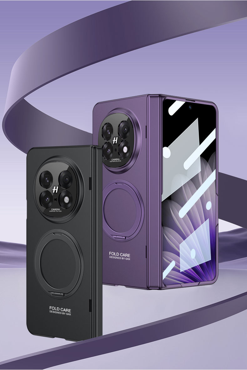 Compatible with OPPO Find N5 phone case, magnetic rotating stand, privacy case, hinge, full-coverage folding protective case