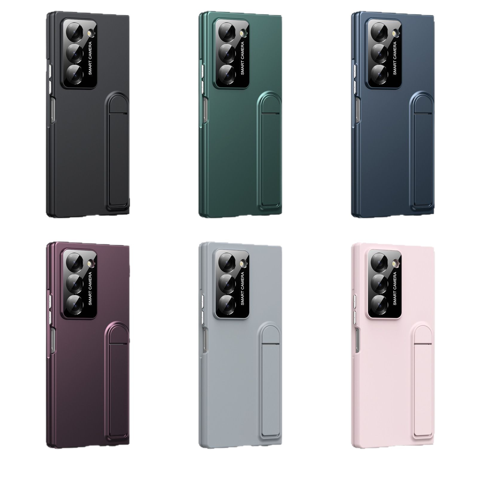 Compatible with Samsung Z Fold7/6/5 phone case, 4/3 case, screen protector, stand, anti-fingerprint folding screen protector