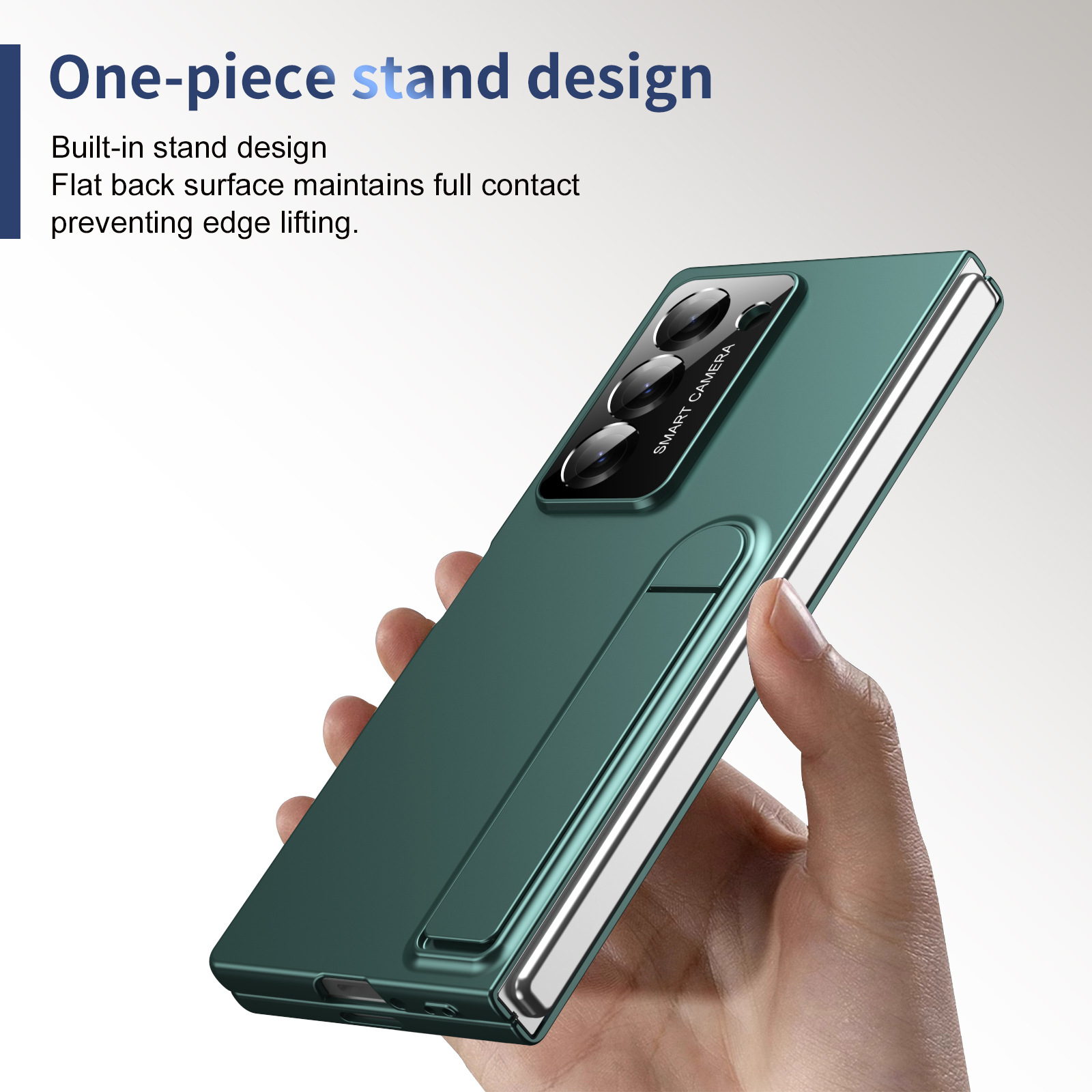 Compatible with Samsung Z Fold7/6/5 phone case, 4/3 case, screen protector, stand, anti-fingerprint folding screen protector