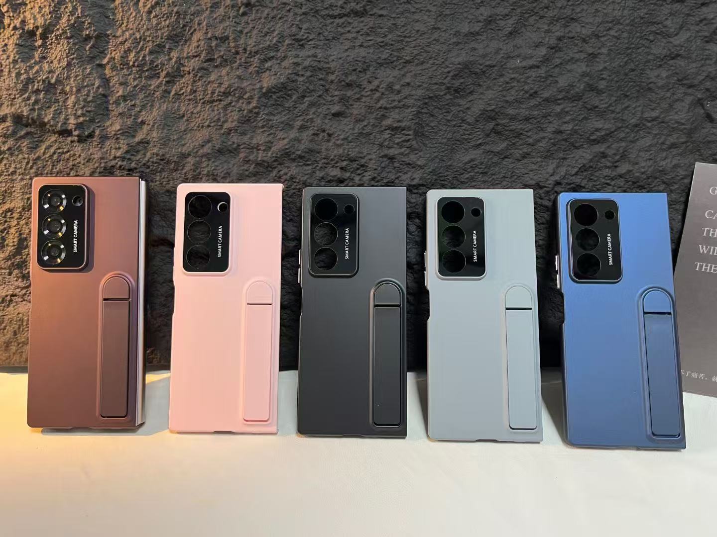 Compatible with Samsung Z Fold7/6/5 phone case, 4/3 case, screen protector, stand, anti-fingerprint folding screen protector