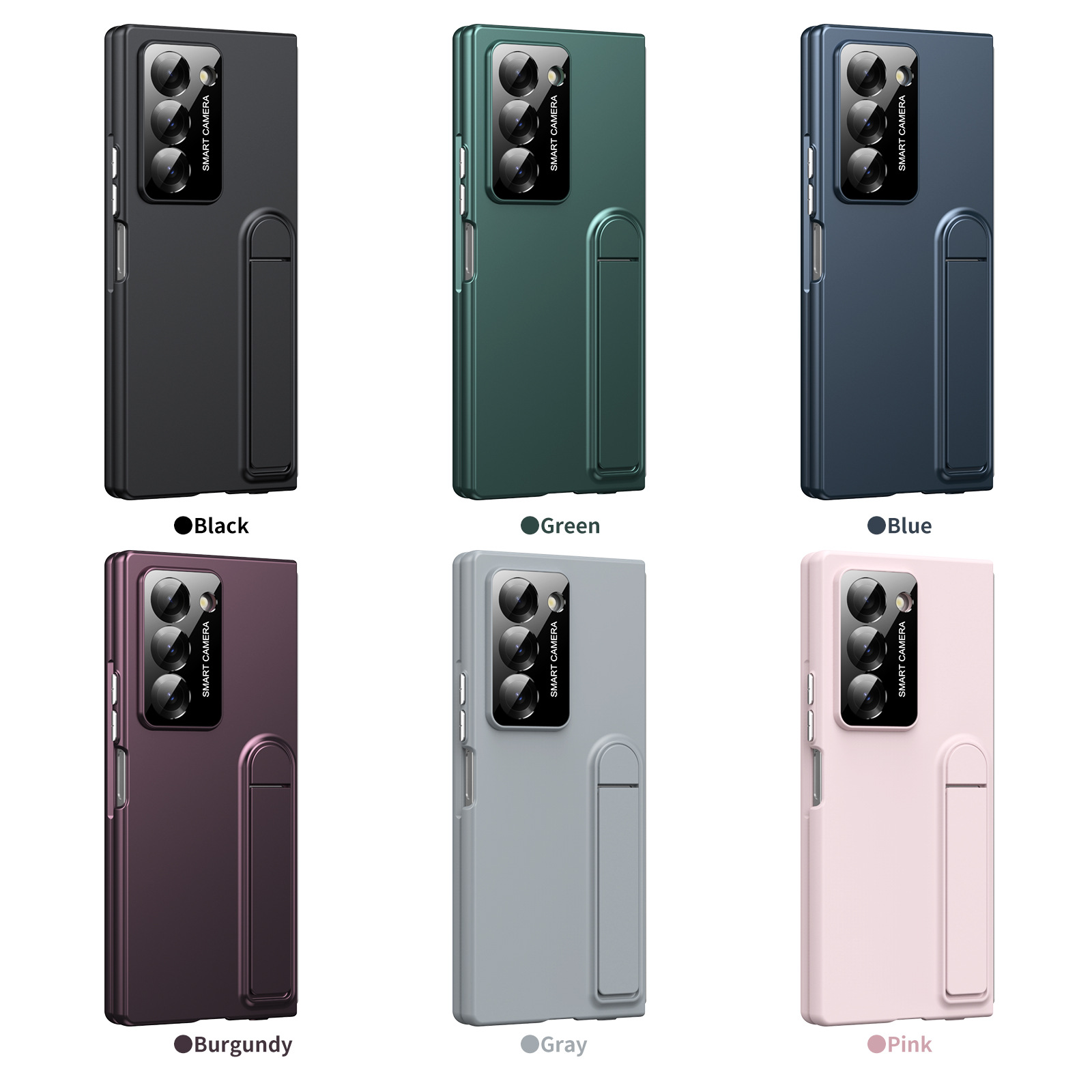 Compatible with Samsung Z Fold7/6/5 phone case, 4/3 case, screen protector, stand, anti-fingerprint folding screen protector