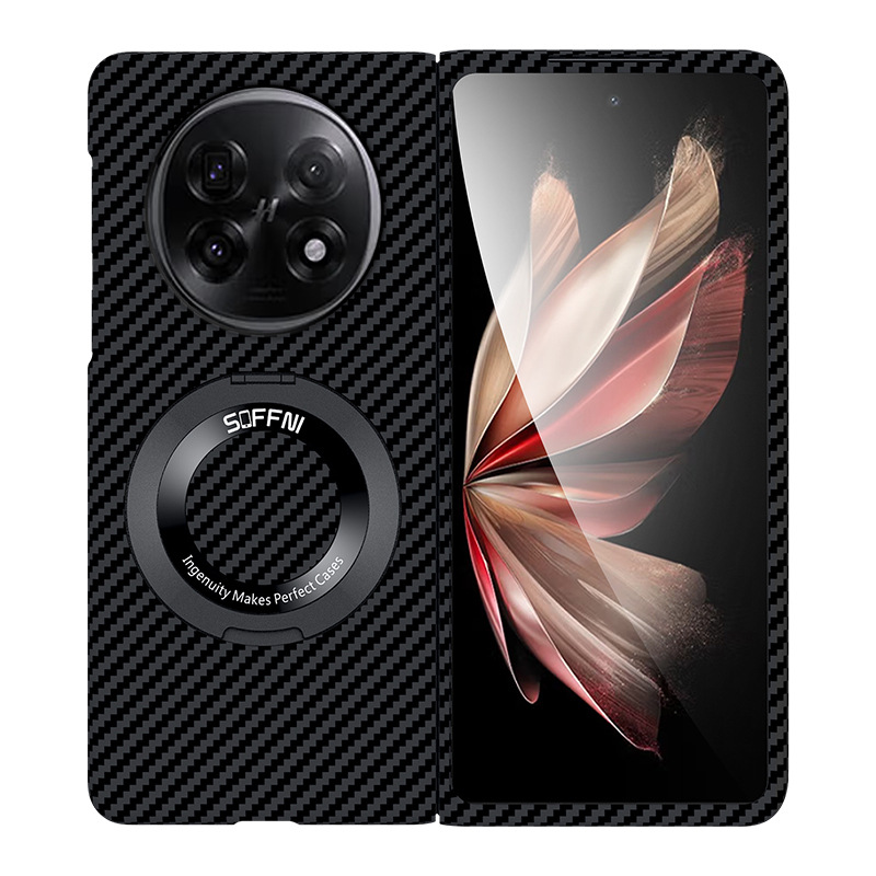 Compatible with OPPO Find N6 phone case, N5 carbon fiber rotating stand, magnetic wireless charging, N3 ultra-thin protective case