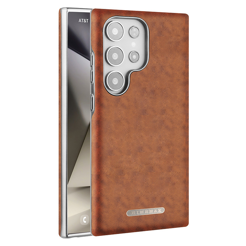 Compatible with Samsung S26 Ultra phone case, S25 Plus magnetic card holder, leather S24U shockproof protective case