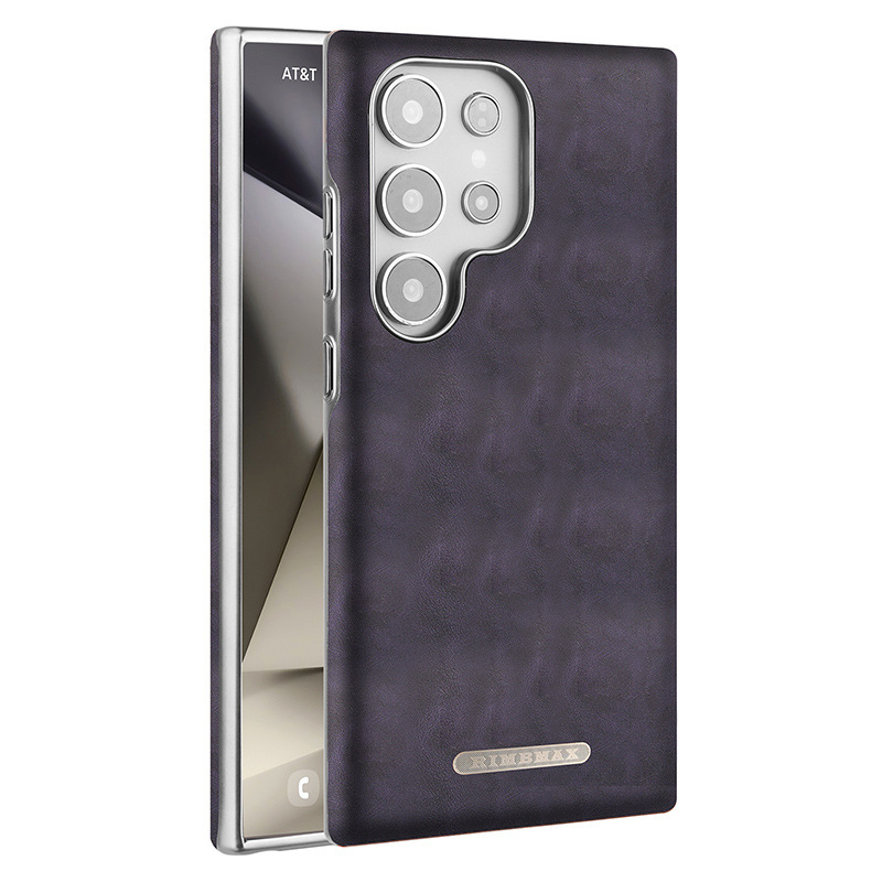 Compatible with Samsung S26 Ultra phone case, S25 Plus magnetic card holder, leather S24U shockproof protective case