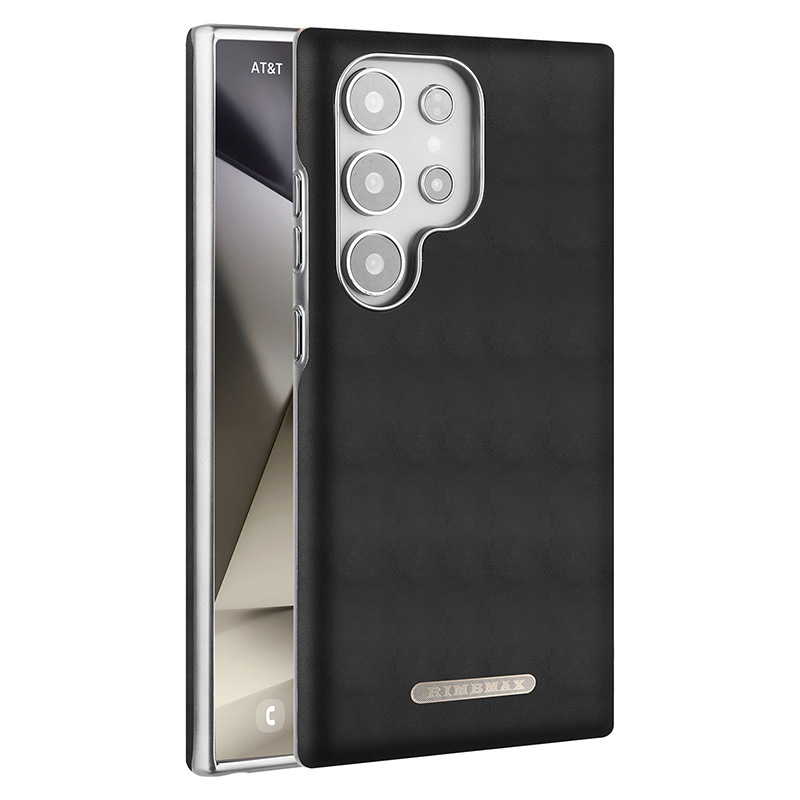 Compatible with Samsung S26 Ultra phone case, S25 Plus magnetic card holder, leather S24U shockproof protective case