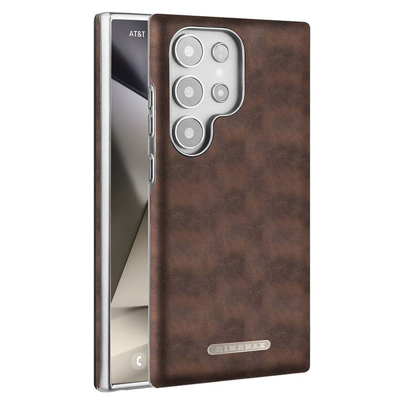 Compatible with Samsung S26 Ultra phone case, S25 Plus magnetic card holder, leather S24U shockproof protective case