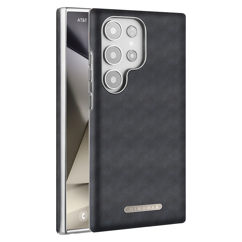 Compatible with Samsung S26 Ultra phone case, S25 Plus magnetic card holder, leather S24U shockproof protective case