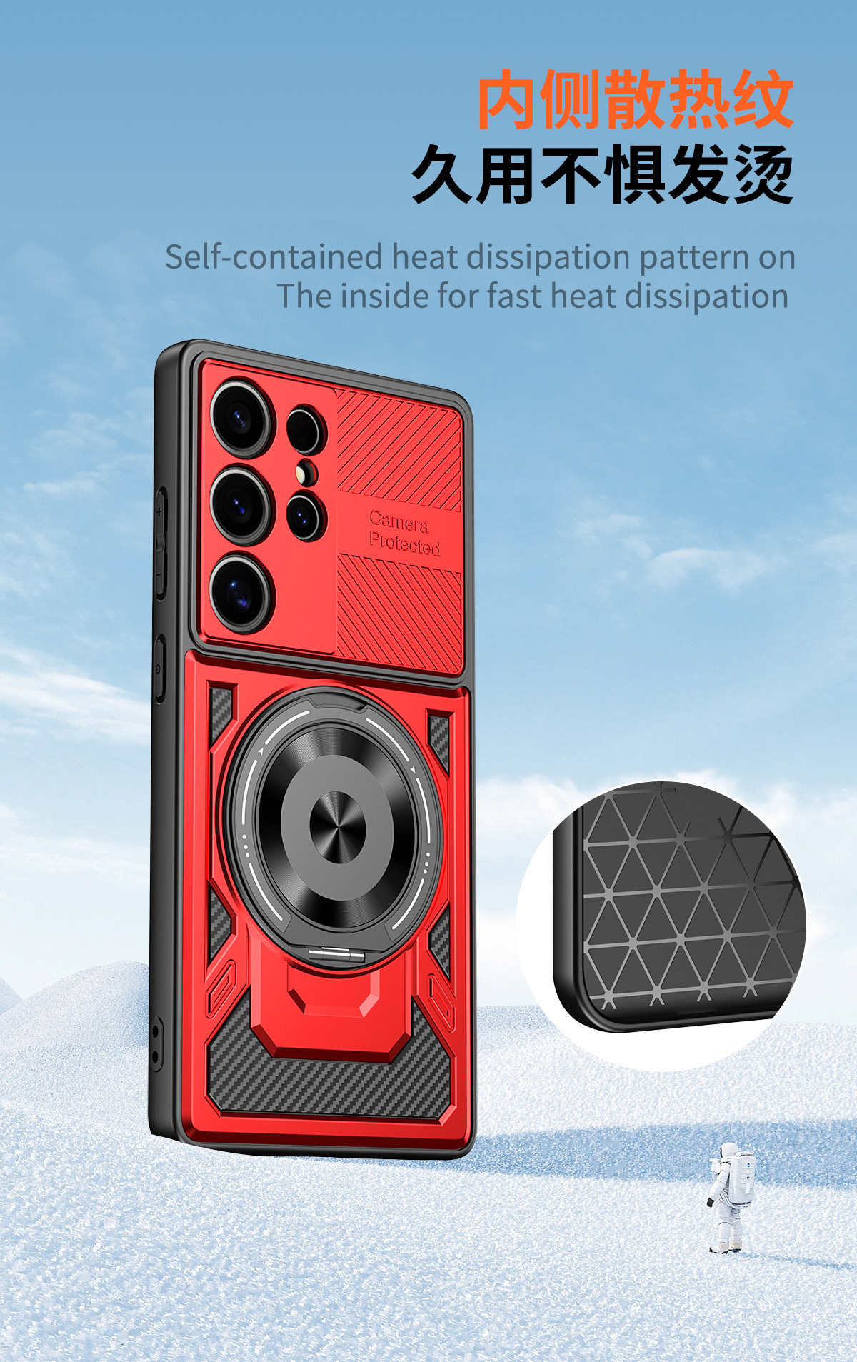 Compatible with Samsung S26 Ultra phone case, A57 rotating stand, S25FE magnetic wireless charging 24Plus protective case