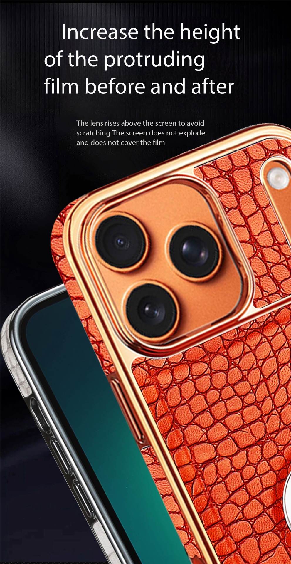 Compatible with iPhone 17 Pro Max phone case 16/15 Plus magnetic label holder 13/14 crocodile pattern leather case