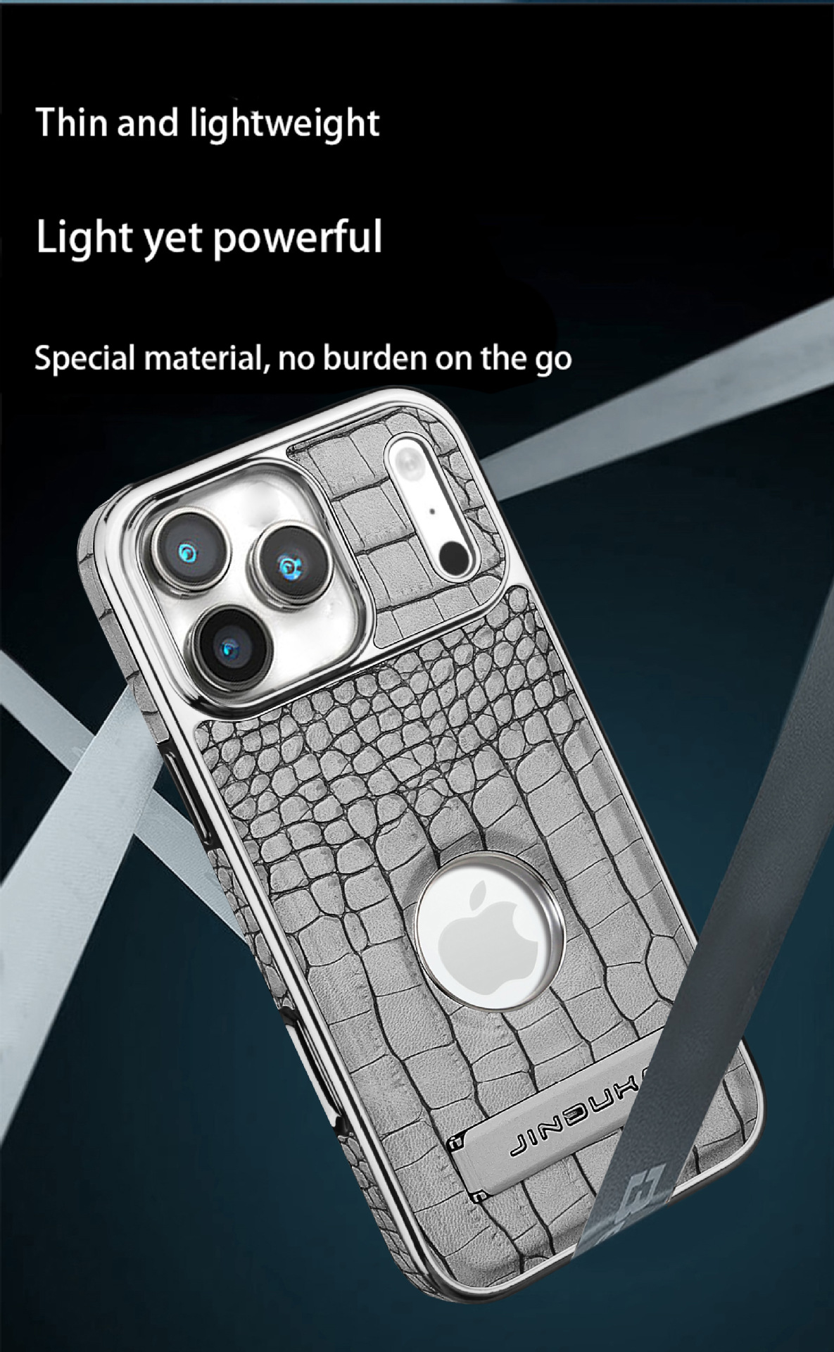 Compatible with iPhone 17 Pro Max phone case 16/15 Plus magnetic label holder 13/14 crocodile pattern leather case