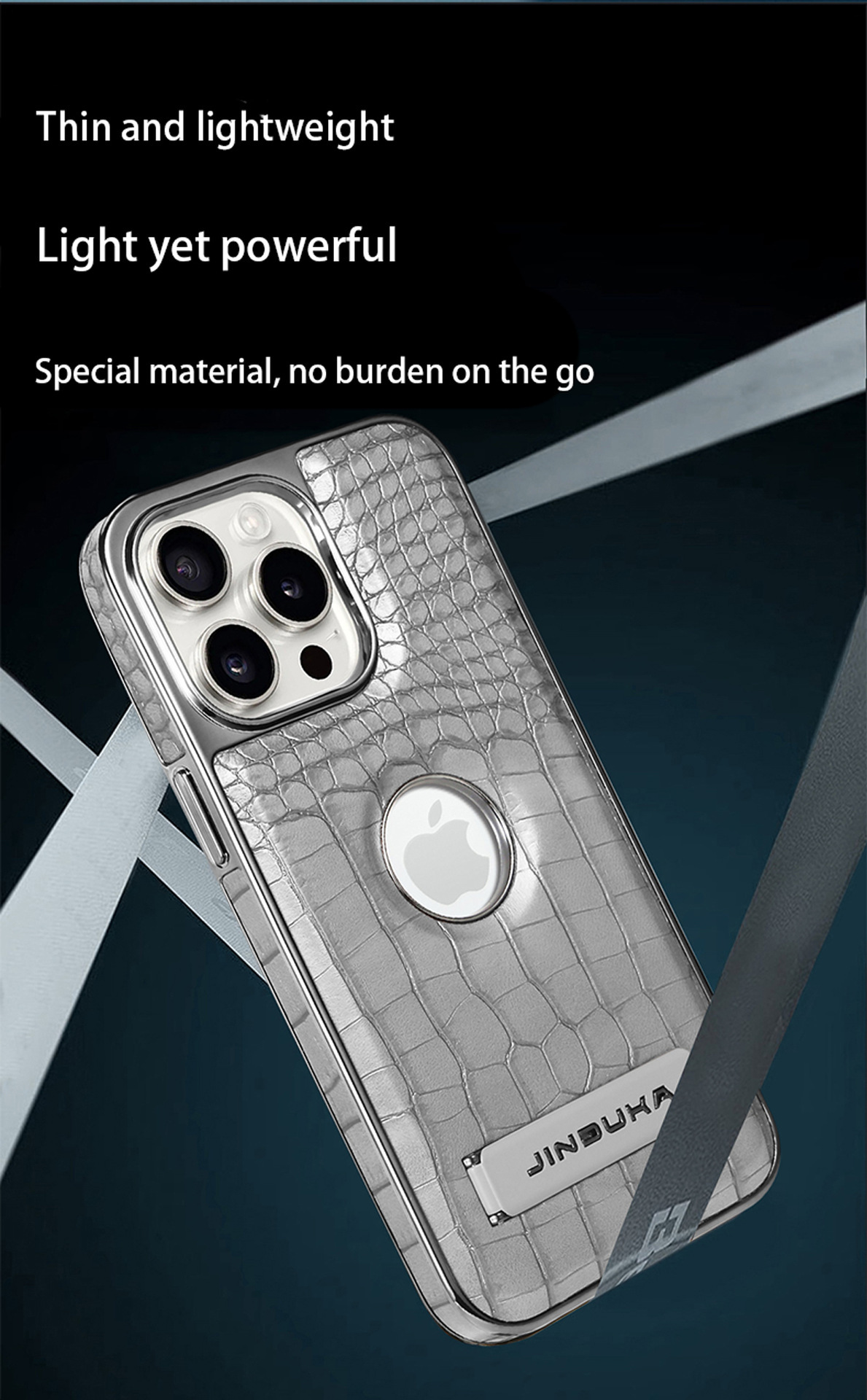 Compatible with iPhone 17 Pro Max phone case 16/15 Plus magnetic label holder 13/14 crocodile pattern leather case