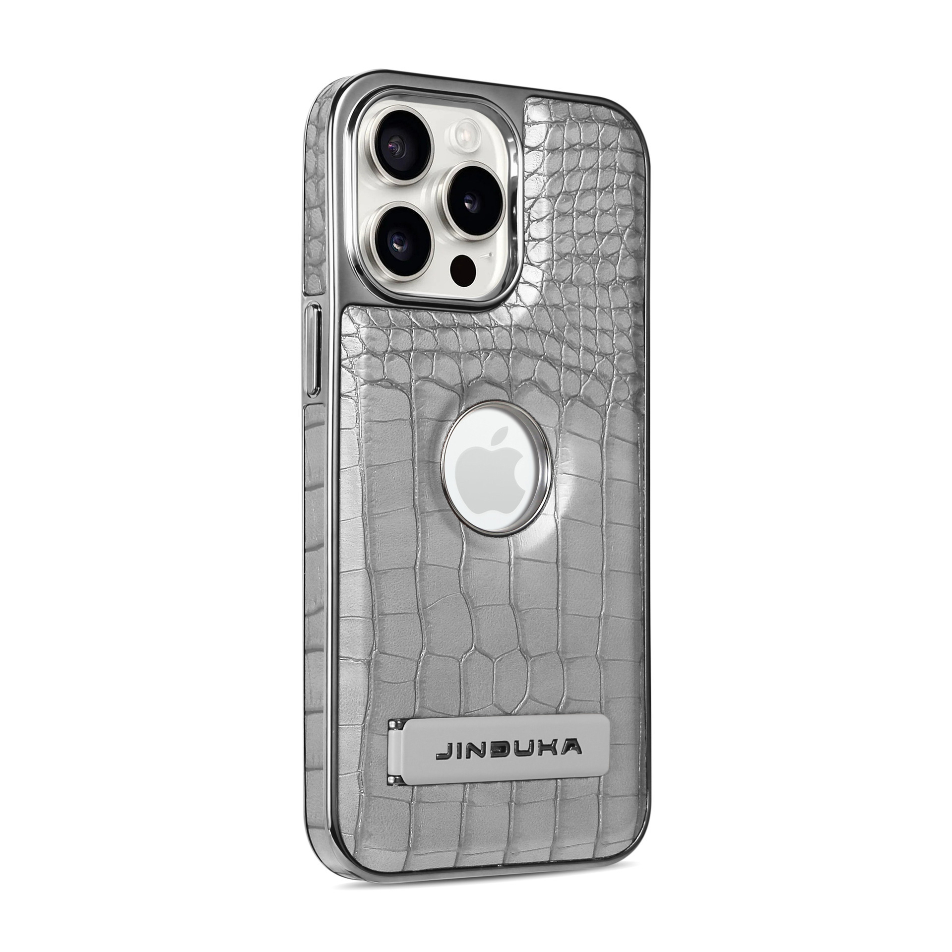 Compatible with iPhone 17 Pro Max phone case 16/15 Plus magnetic label holder 13/14 crocodile pattern leather case