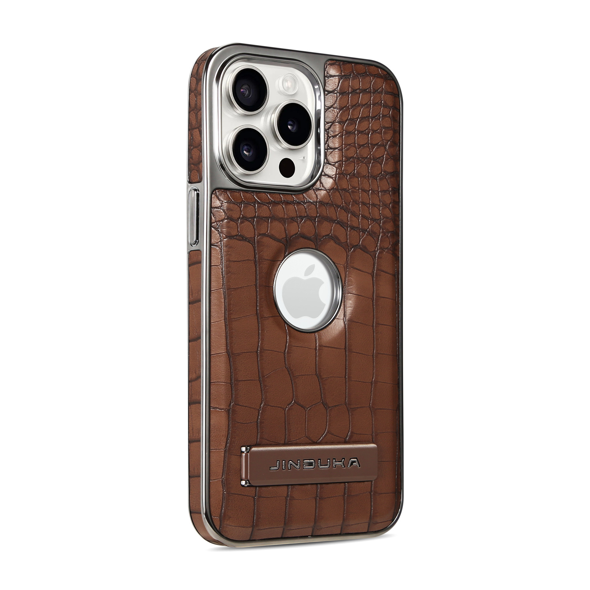 Compatible with iPhone 17 Pro Max phone case 16/15 Plus magnetic label holder 13/14 crocodile pattern leather case