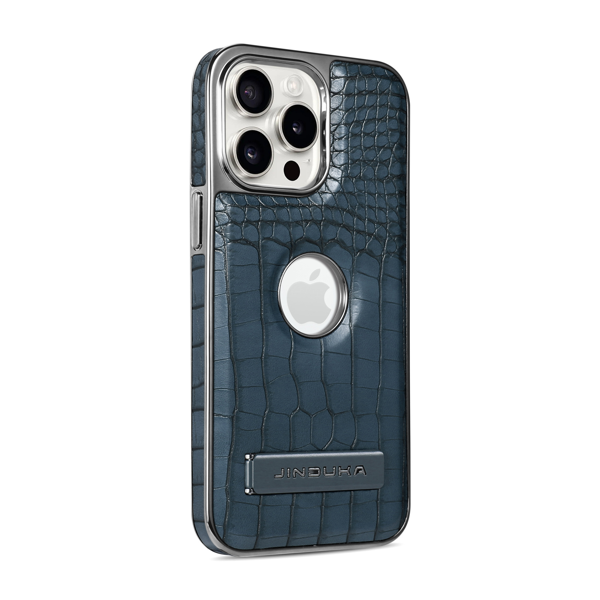 Compatible with iPhone 17 Pro Max phone case 16/15 Plus magnetic label holder 13/14 crocodile pattern leather case