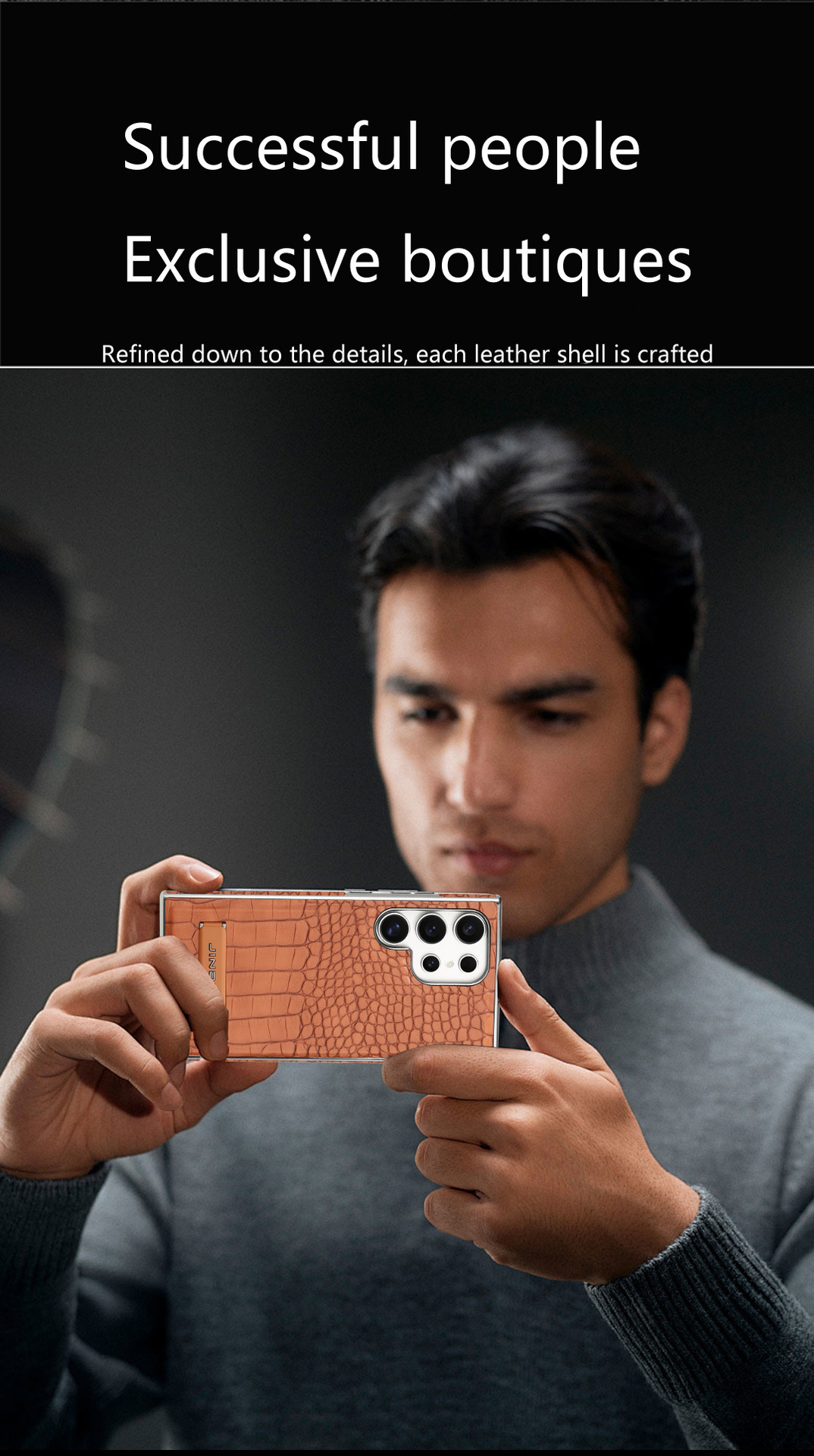 Compatible with Samsung S26 Ultra phone case, S25/24P stand, Magsafe crocodile pattern electroplated S23U protective case