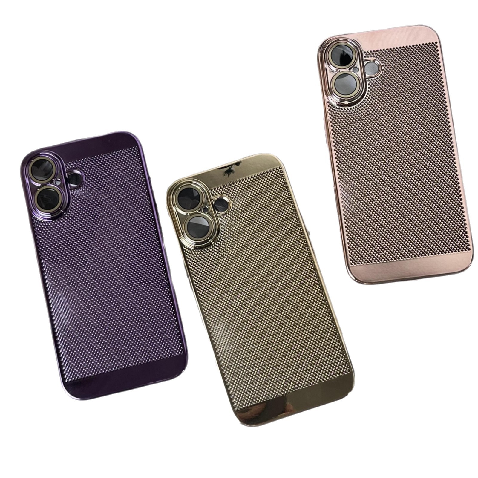 Compatible with Apple iPhone 17 Pro Max, 16 Plus gyroscope stand, 15 Pro electroplated heat dissipation, and drop-proof protective case.