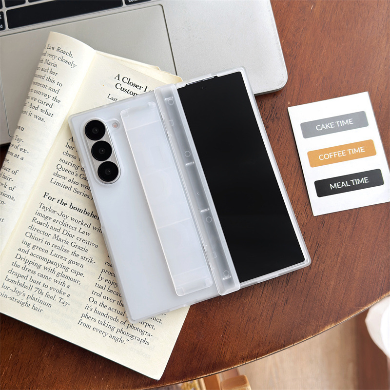 Compatible with Samsung Z Fold8U phone case, 7/6/5 wrist strap, central hinge, full coverage, foldable screen, drop-proof protective case.