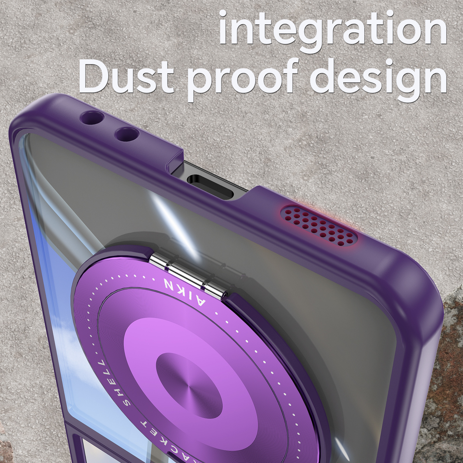 Compatible with Samsung Z Flip 8/7 phone case, 6/5 rotating stand, magnetic wireless charging, foldable screen, drop-proof protective case