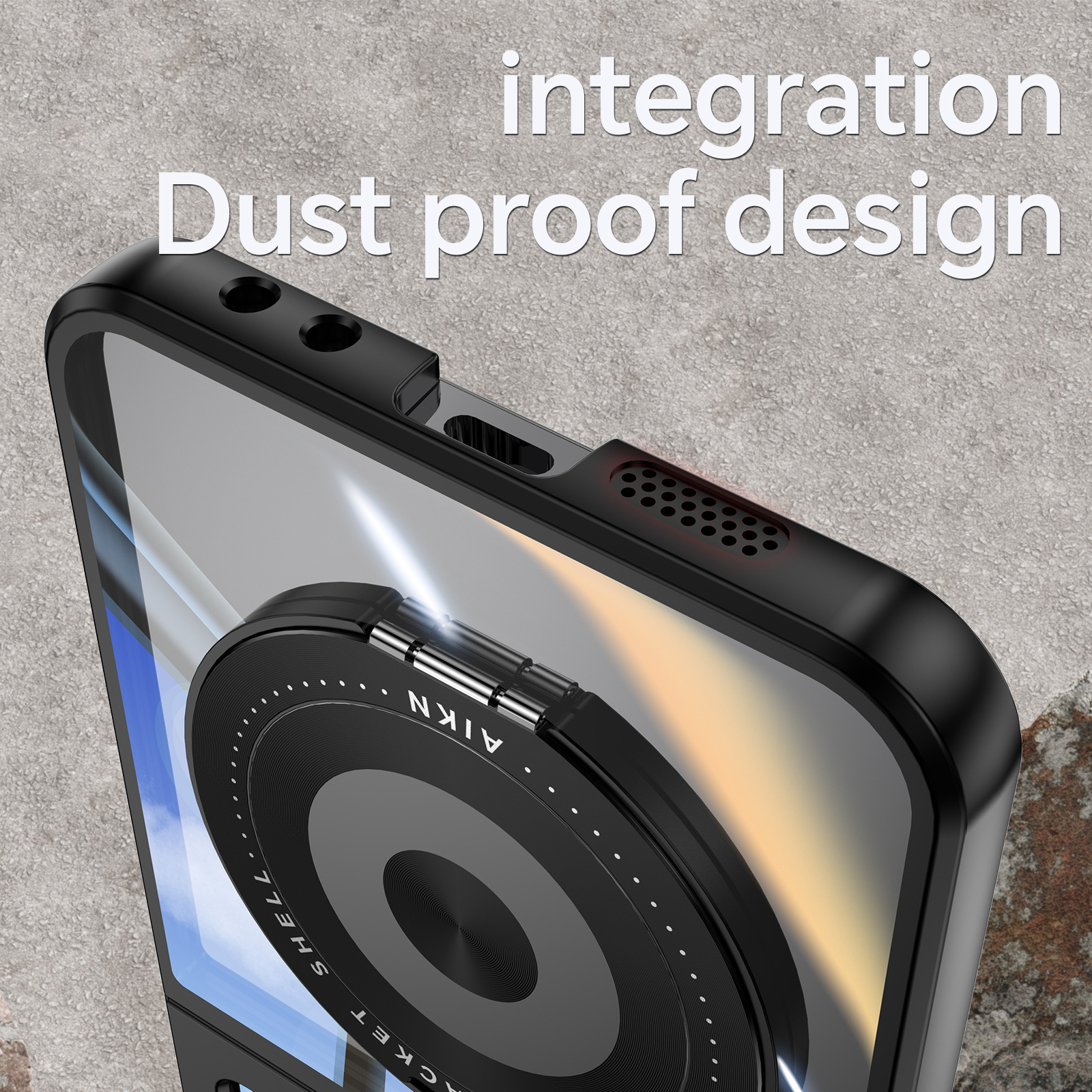 Compatible with Samsung Z Flip 8/7 phone case, 6/5 rotating stand, magnetic wireless charging, foldable screen, drop-proof protective case