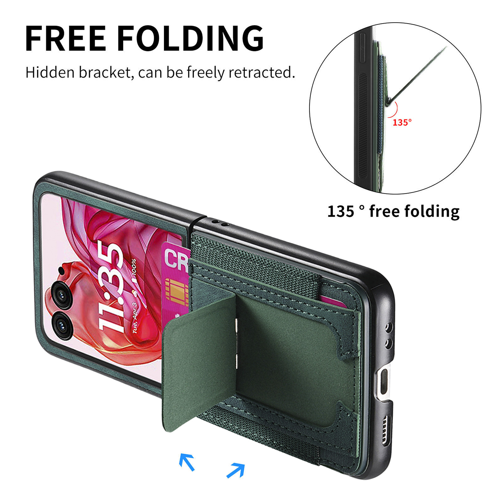 Motorola Razr 70 Ultra phone case 60/50U with SIM card slot and retro leather vegan leather 40 protective case