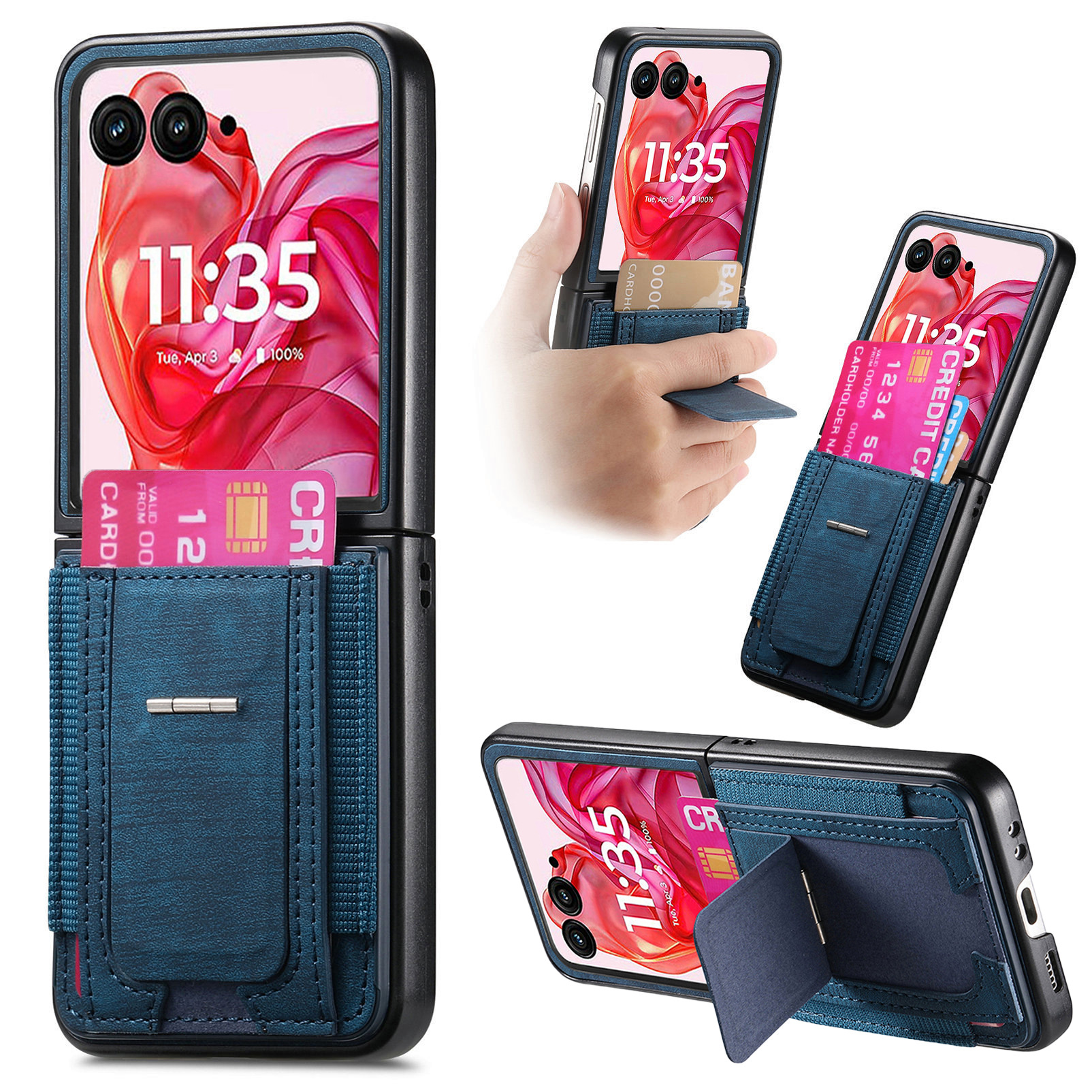 Motorola Razr 70 Ultra phone case 60/50U with SIM card slot and retro leather vegan leather 40 protective case
