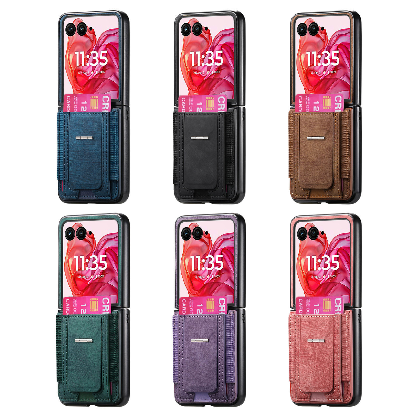 Motorola Razr 70 Ultra phone case 60/50U with SIM card slot and retro leather vegan leather 40 protective case