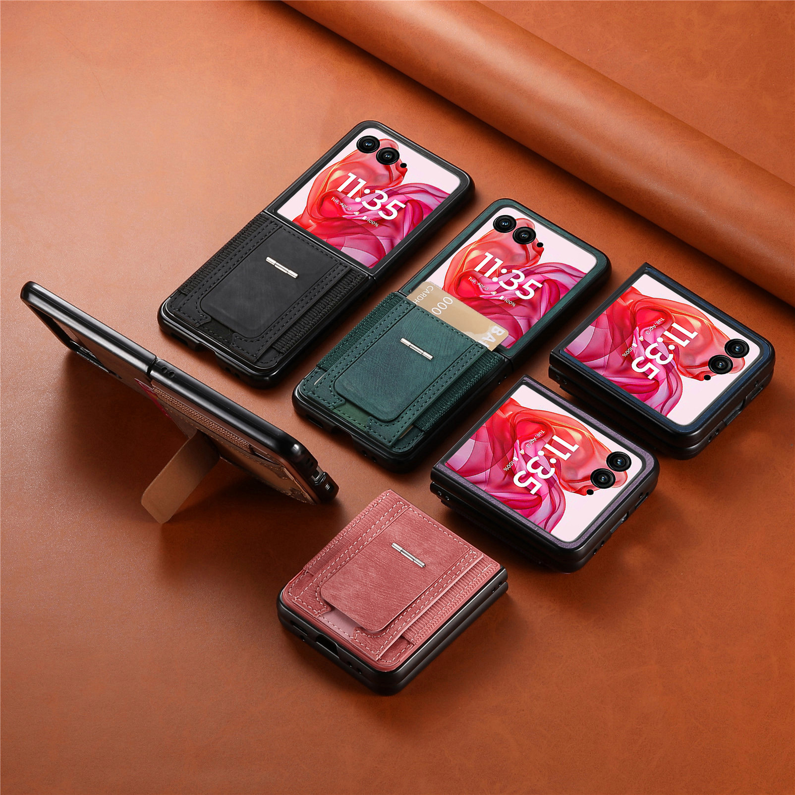 Motorola Razr 70 Ultra phone case 60/50U with SIM card slot and retro leather vegan leather 40 protective case