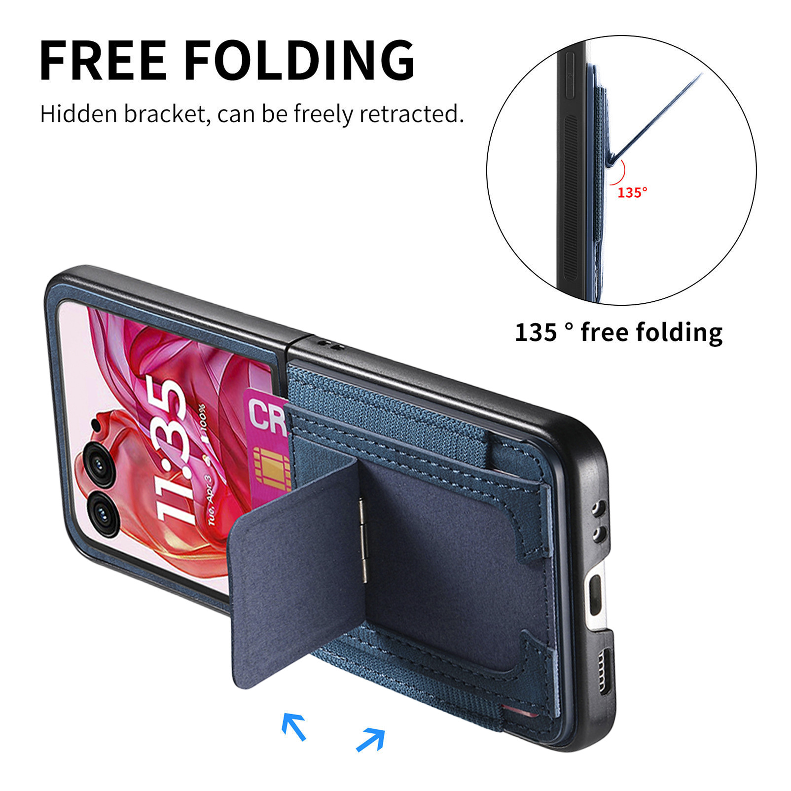 Motorola Razr 70 Ultra phone case 60/50U with SIM card slot and retro leather vegan leather 40 protective case
