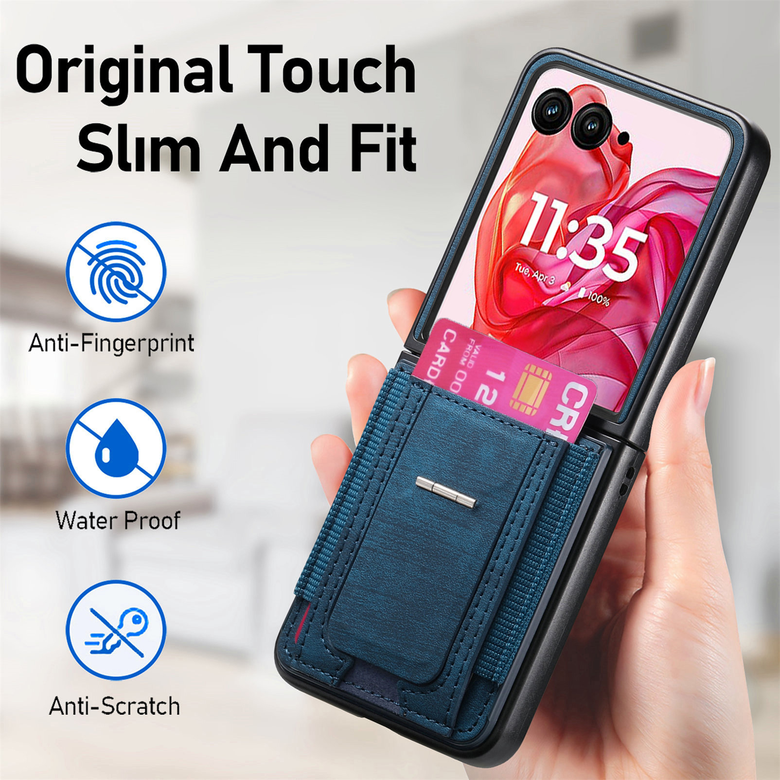 Motorola Razr 70 Ultra phone case 60/50U with SIM card slot and retro leather vegan leather 40 protective case