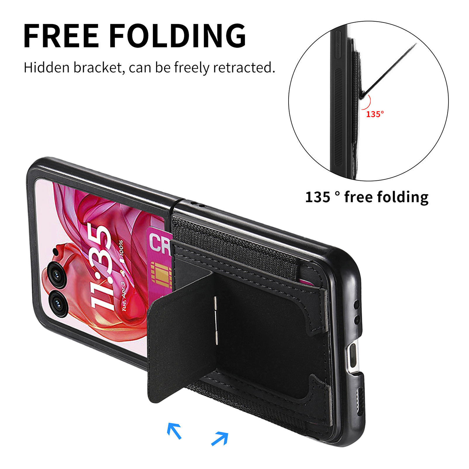 Motorola Razr 70 Ultra phone case 60/50U with SIM card slot and retro leather vegan leather 40 protective case