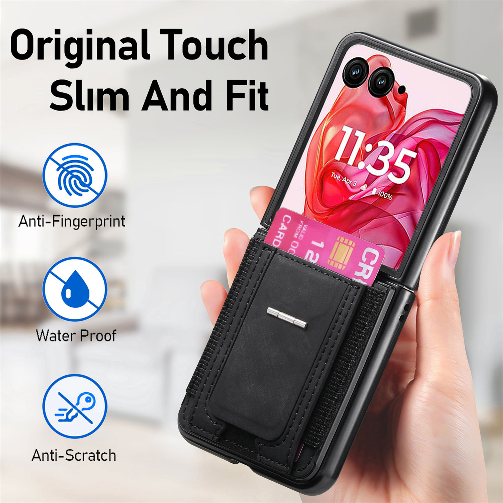 Motorola Razr 70 Ultra phone case 60/50U with SIM card slot and retro leather vegan leather 40 protective case