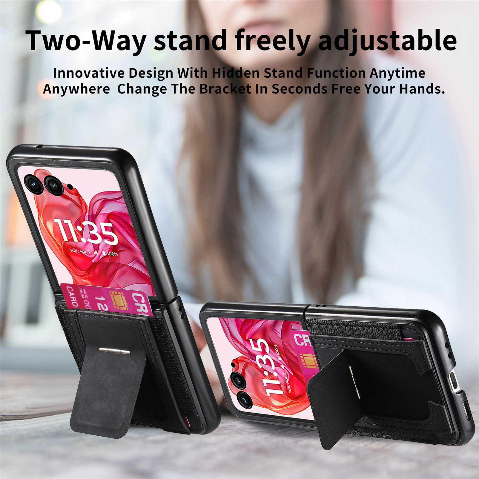 Motorola Razr 70 Ultra phone case 60/50U with SIM card slot and retro leather vegan leather 40 protective case