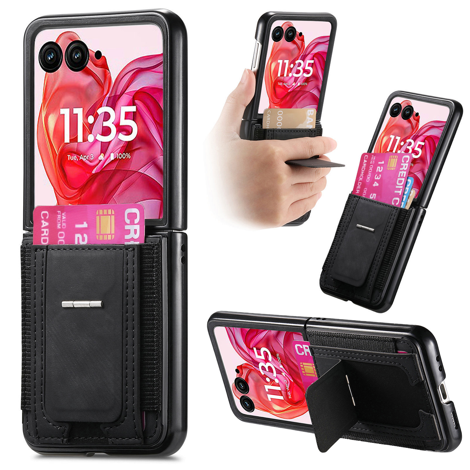 Motorola Razr 70 Ultra phone case 60/50U with SIM card slot and retro leather vegan leather 40 protective case