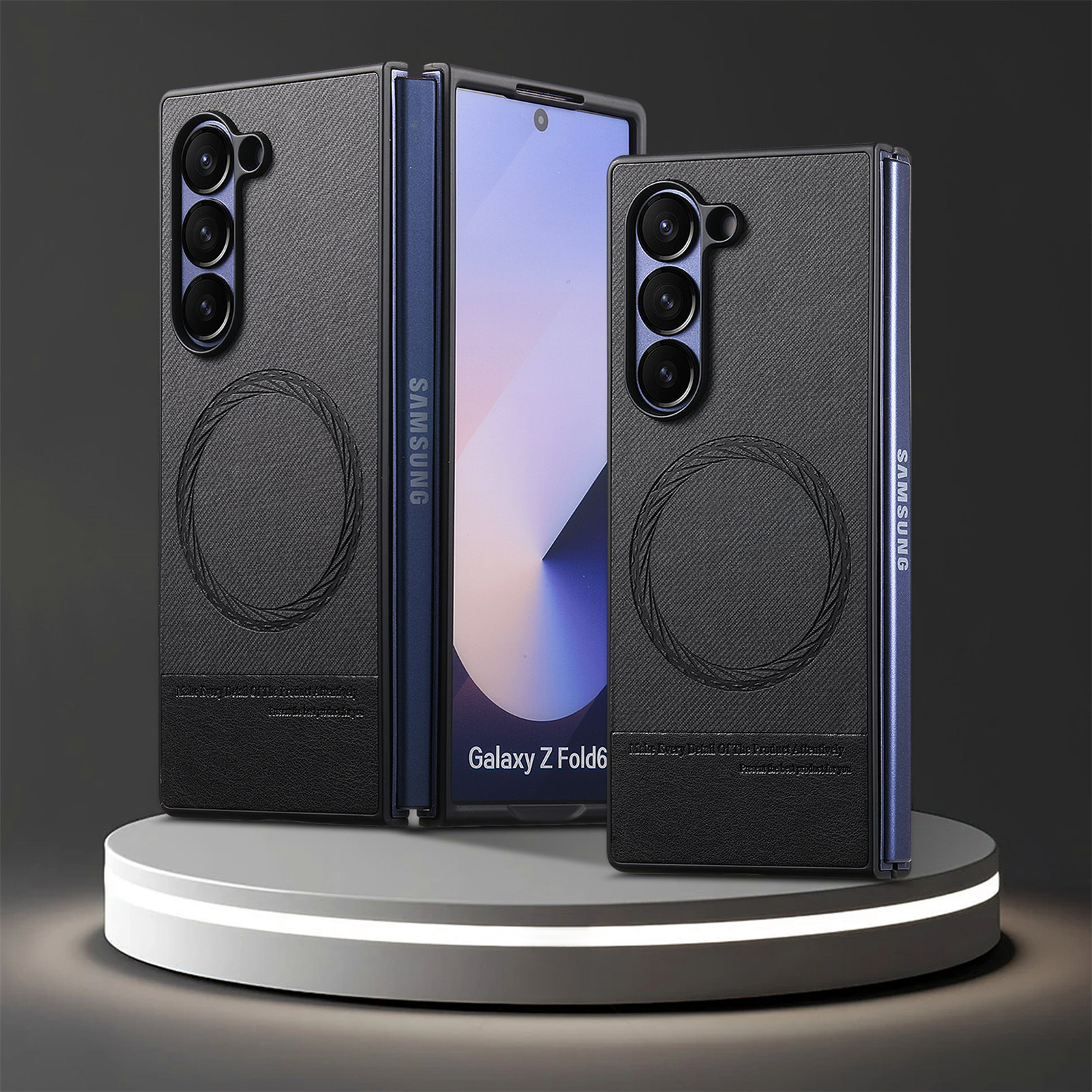 Compatible with Samsung Z Fold8U phone case 7/6/5 magnetic card holder stand 2-in-1 foldable screen 4/3 protective case