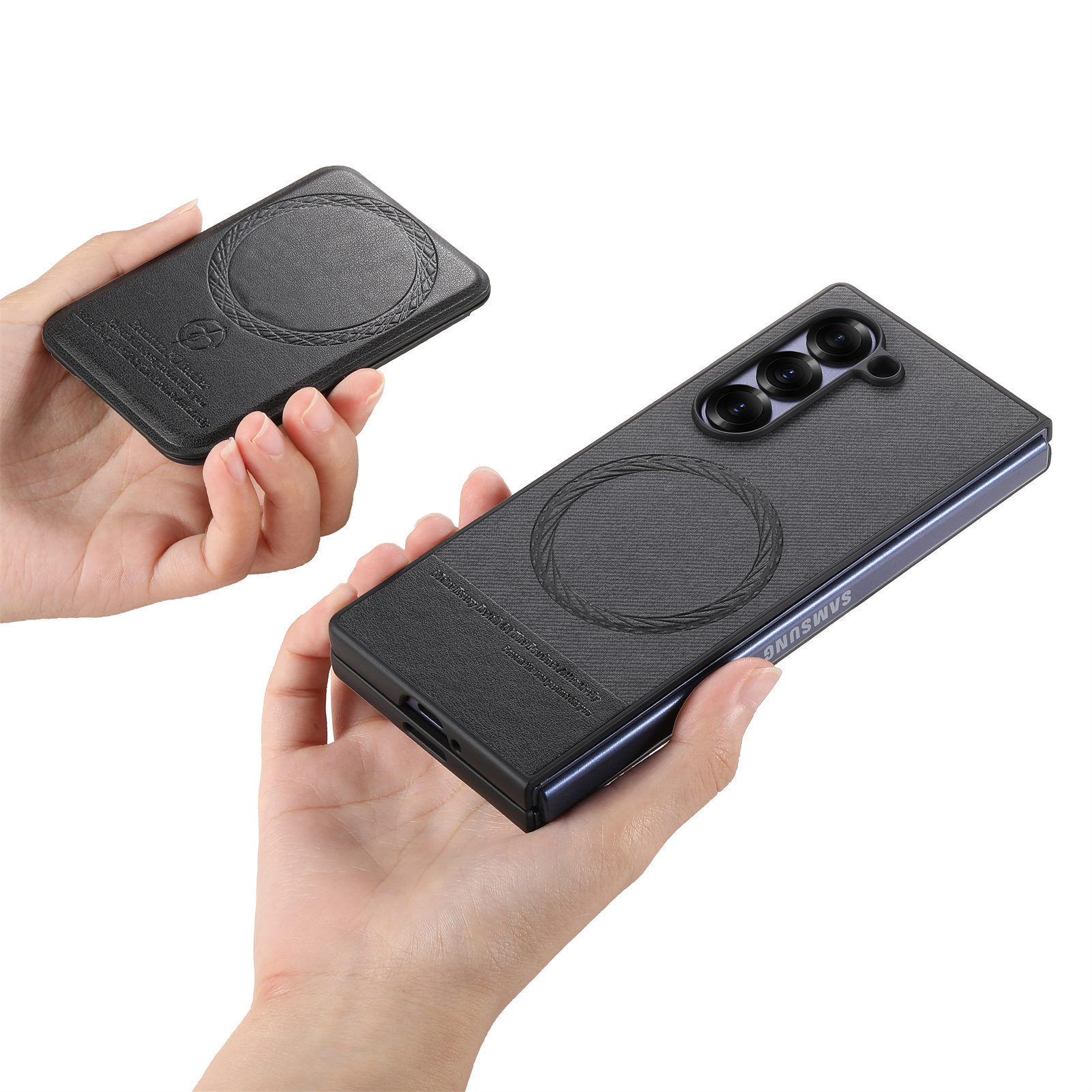 Compatible with Samsung Z Fold8U phone case 7/6/5 magnetic card holder stand 2-in-1 foldable screen 4/3 protective case