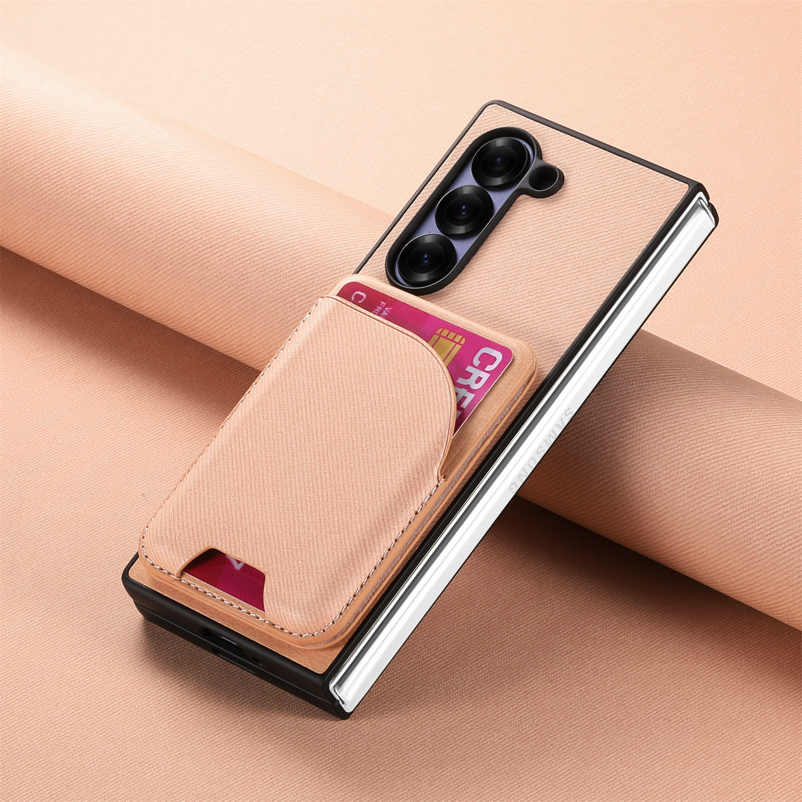 Compatible with Samsung Z Fold8U phone case 7/6/5 magnetic card holder stand 2-in-1 foldable screen 4/3 protective case