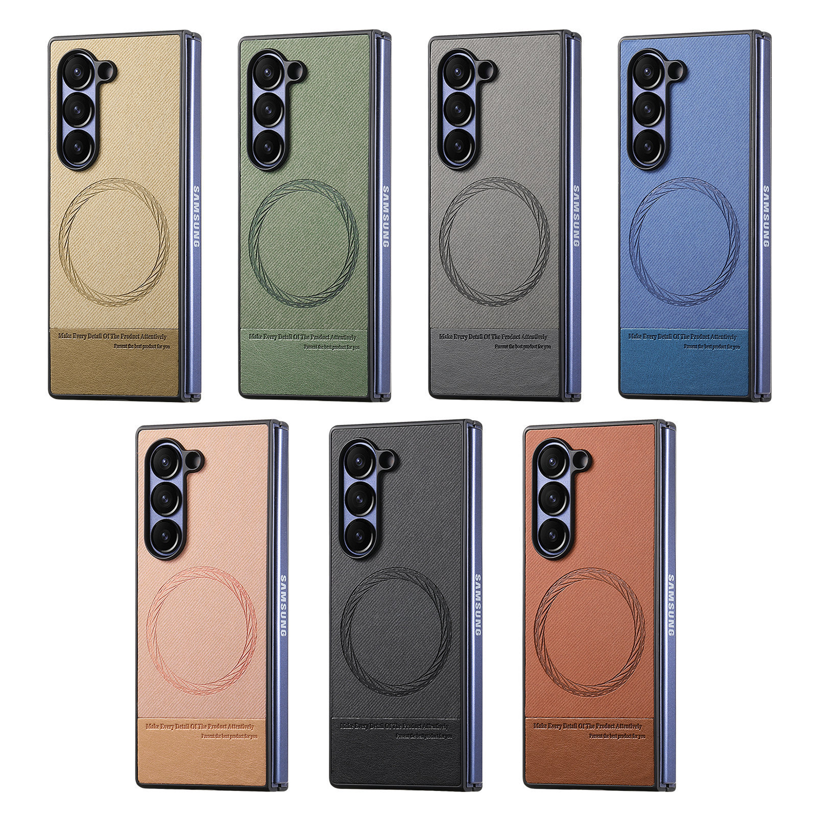 Compatible with Samsung Z Fold8U phone case 7/6/5 magnetic card holder stand 2-in-1 foldable screen 4/3 protective case