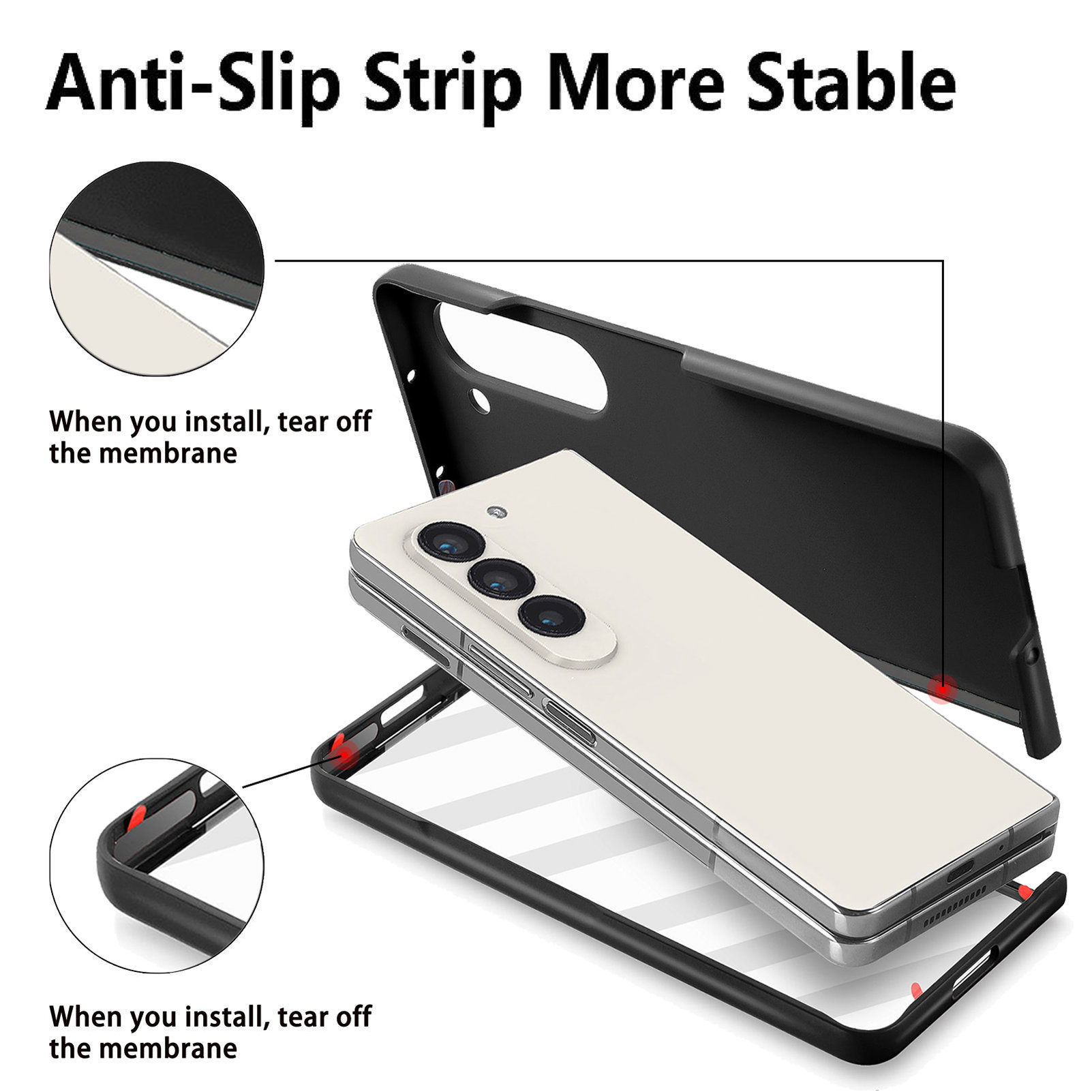 Compatible with Samsung Z Fold8U phone case 7/6/5 magnetic card holder stand 2-in-1 foldable screen 4/3 protective case