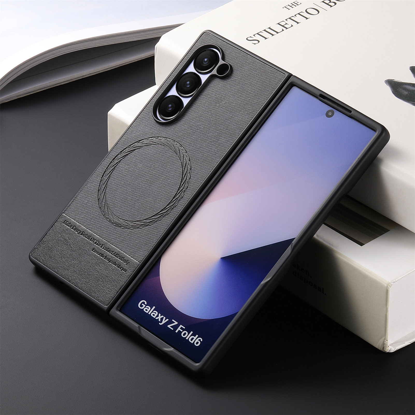 Compatible with Samsung Z Fold8U phone case 7/6/5 magnetic card holder stand 2-in-1 foldable screen 4/3 protective case