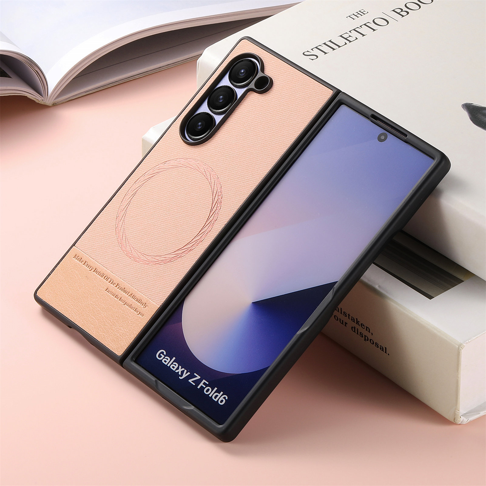 Compatible with Samsung Z Fold8U phone case 7/6/5 magnetic card holder stand 2-in-1 foldable screen 4/3 protective case