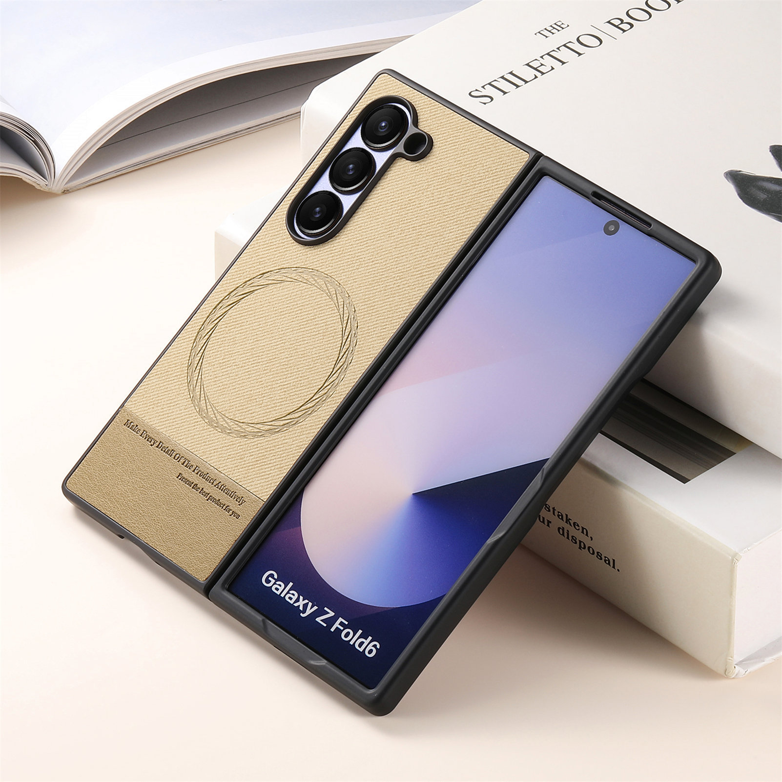 Compatible with Samsung Z Fold8U phone case 7/6/5 magnetic card holder stand 2-in-1 foldable screen 4/3 protective case